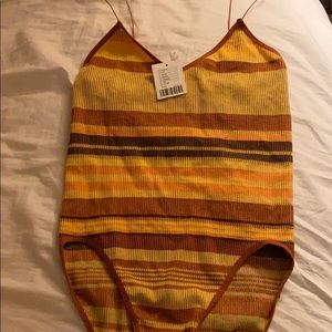Out From Under striped bodysuit